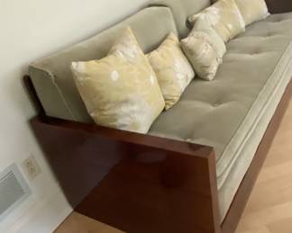 ART DECO MAHOGANY WOOD DAYBED