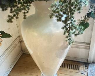 EXTRA LARGE 30" TALL GLASS VASE 