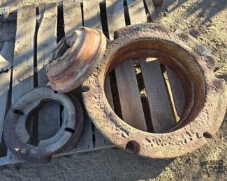4206  Ford 8N Front and Rear Wheel Weights 