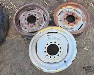 2720  3 Ford Tractor Front Wheels 