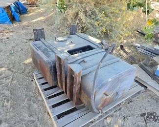 2628  Two Metal Gas Tanks 