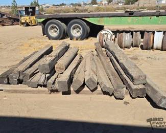 2050  18 Rail Road Ties and 1 Telephone Pole 