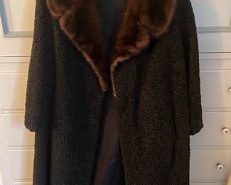 Alaskan Fur Mink/Lambswool Fur Coat
