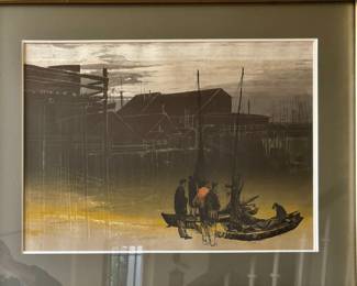 Framed & Matted Serigraph "The Returning" by Elton Bennett