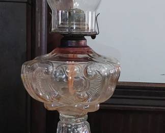 Riverside Oil Lamp Massive Sewing Princess Feather 
