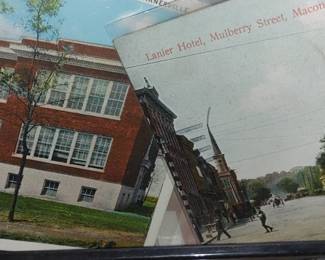 , very nice collection of postcards from surrounding counties including Macon and Atlanta