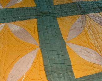 All of the quilts are early and all our handmade none are sewn by machine