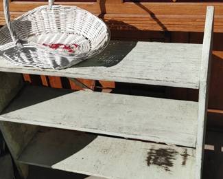 Shabby chic green milk paint Shelf