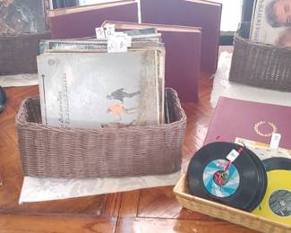 We ran into a pile of Records from the 50s 60s and 70s plus some very old records for the phonograph