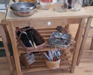 Kitchen utility table / Island stools sold separately