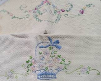 Tea towels or kitchen towels pan and poetry