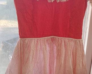 Handmade dress resembles a Shirley Temple dress