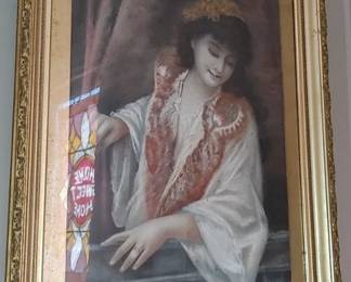 Early French pastel portrait paintings under glass