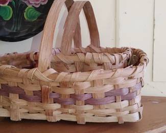 Signed Oak split baskets
