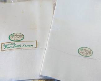 Unopened pack of Irish Linens I did open up to see what was in there and there are two beautiful pillow cases