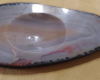 Beautiful old geode ashtray