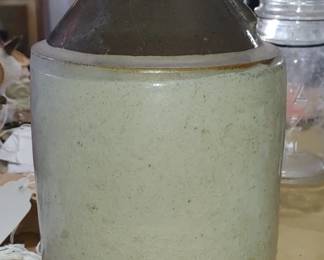 Early moonshine jug somewhere with pinched handle small number two embossed 