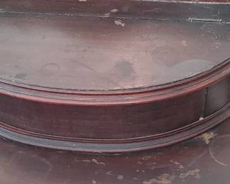 Antique vanity has a great storage