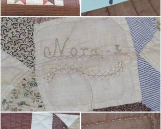 1890s quilts signed Nora