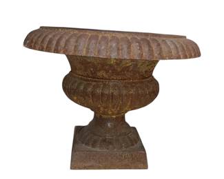 Cast iron antique flower pot