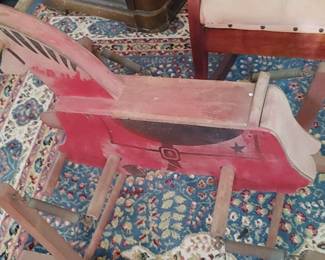 Wooden rovking horse