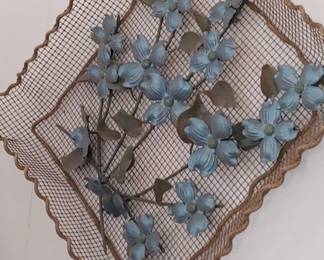 Very different shabby chic huge wire and Rope wall baskets