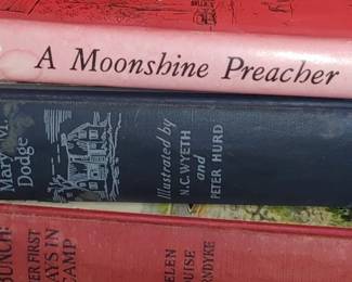 The Moonshine preacher book and more vintage books