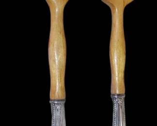 Wild Rose by International Sterling Silver Salad Serving Set 