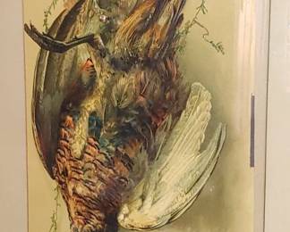 Fantastic lithograph textured advertising print 