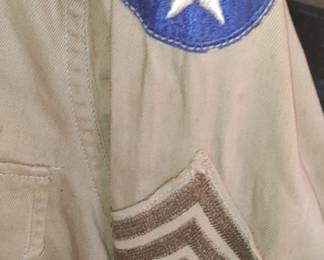 1940s WW 2 Vintage Mens Regulation Military Shirt 