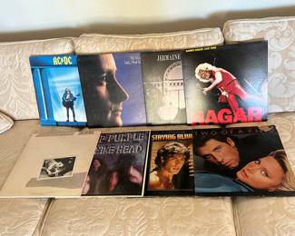 Vinyl records in near mint condition.