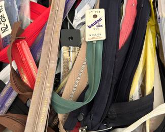Dozens of zippers. 