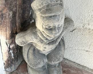 Concrete yard statuary