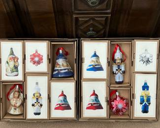 Thomas Pacconi ornaments. New in Box. 