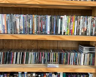 Lots of DVD’s , VHS and CD’s