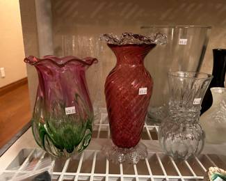 Art glass vases