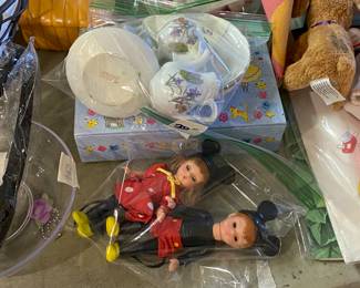 Toys, dish set & more