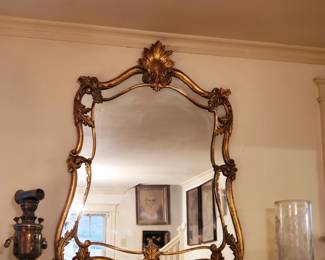 Syroco framed mirror approx 4' tall x 3.5'