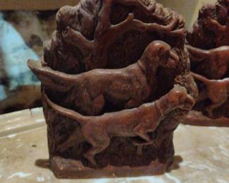 Hunting dogs bookends