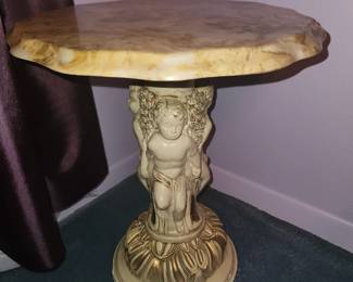 Marble side table from Italy