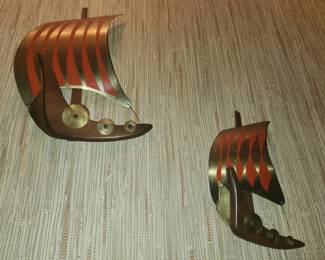 MCM set of 3 wall decor