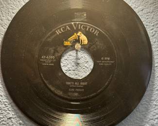 Vintage Elvis Presley 45 record, that’s all right