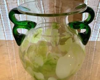 Vintage Muran style art glass vase