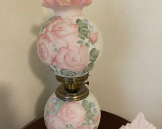 Very vintage hand painted lamp - absolutely prettiest one I’ve seen in a long while!