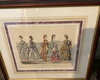 Godey’s Fashions for May 1870 - Matt & frame very nice!