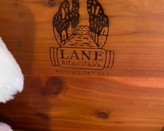 Emblem on cedar chest