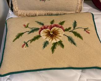 Another 2 crewel pillow covers