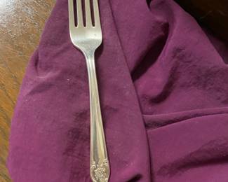 Lovely large set of silverware in case