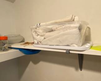 Plastic container of rags