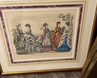 Godey’s Fashions for May 1870 - Matt & frame very nice!